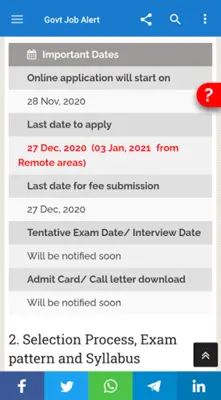 Govt Job Alert android App screenshot 0
