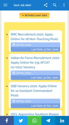 Govt Job Alert android App screenshot 5